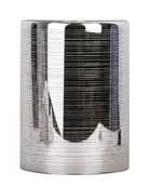 Oprawy, klosze i abażury - KLOSZ SZKLANY DO ZWISU COX 12X16 CHROM - miniaturka - grafika 1