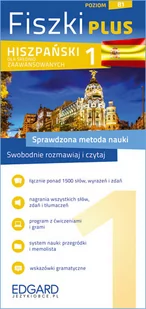 Edgard Hiszpański Fiszki PLUS dla średnio zaawansowanych 1 - Poneta Anna - Książki do nauki języka hiszpańskiego - miniaturka - grafika 1