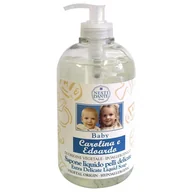 Kosmetyki kąpielowe dla dzieci - Baby Carolina e Edoardo delikatne mydło w płynie 500ml - miniaturka - grafika 1
