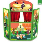 Zabawki kreatywne - Vilac Dziecięcy drewniany teatrzyk - miniaturka - grafika 1