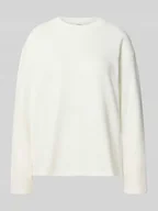 Bluzy damskie - Bluza o kroju regular fit z mieszanki bawełny - miniaturka - grafika 1