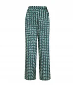 Spodnie damskie - Pepe Jeans Spodnie Damskie Zielone w Kwiaty S P9b - miniaturka - grafika 1
