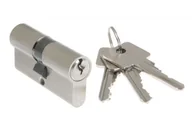 Zamki i wkładki - Wkładka bębenkowa B-Harko H6 45/45 mm, nikiel satyna, 6-zastawkowa, klasa 6.0, 3 klucze - miniaturka - grafika 1