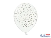 Balony i akcesoria - PartyDeco Balony "Kropki", pastel białe, 12" STRONG, 6 szt SB14P-208-008G-6 - miniaturka - grafika 1