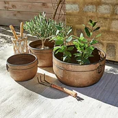 Donice - Osłonka doniczki, zestaw 3 szt. Durcet - miniaturka - grafika 1