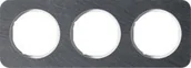 Klawisze i ramki - Berker Ramka potrójna potrójna R.1 - łupek, element wewnętrzny biały - miniaturka - grafika 1