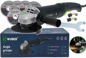 Szlifierki i polerki - SZLIFIERKA KĄTOWA Z REGULACJĄ OBROTÓW 125MM 1600W WUBER WR-AG-1600R - miniaturka - grafika 1