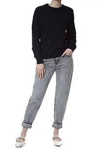 KARL LAGERFELD Damska bluza z logo Rhinestone, czarny, XS - Bluzy damskie - miniaturka - grafika 1