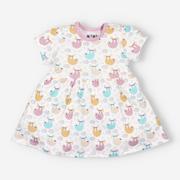 Sukienki - Sukienka niemowlęca LENIWIEC z krótkim rękawem z bawełny organicznej-92 - miniaturka - grafika 1