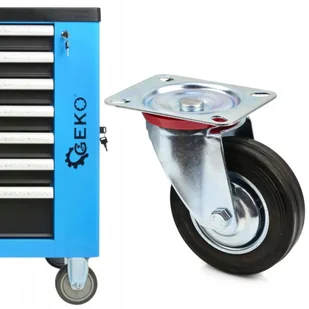 Koło Obrotowe Do Wózka Szafki G71514 100 mm Geko - Meble modułowe i akcesoria - miniaturka - grafika 1
