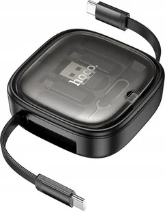 HOCO kabel All-in-one zwijany w zestawie z wymiennymi końcówkami PD 3A 60W U140 0,95 m czarny - Kable USB - miniaturka - grafika 1