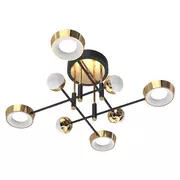 Lampy sufitowe - Dekoracyjna lampa sufitowa LED do salonu MX7170-8-3BGT z serii LARA - miniaturka - grafika 1