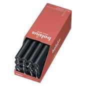 Świece - Bolsius Świece stołowe Shine, 16 szt., 27 cm, szarość burzy Sfeerpunt - miniaturka - grafika 1