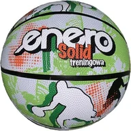 Koszykówka - Piłka koszykowa ENERO Solid Zielono-biała (Rozmiar 7) - miniaturka - grafika 1