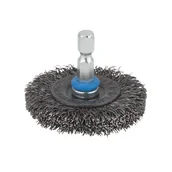 Materiały ścierne - WOLFCRAFT Szczotka tarczowa STALOWA 50 mm 2710000 - miniaturka - grafika 1