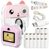 Aparaty natychmiastowe - DRUKARKA DRUKUŚ PRO TERMICZNA APARAT NATYCHMIASTOWY DLA DZIECI i 15 ROLEK - miniaturka - grafika 1