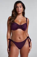 Stroje kąpielowe - Hunkemöller Majtki Bikini Costa Fioletowy - miniaturka - grafika 1