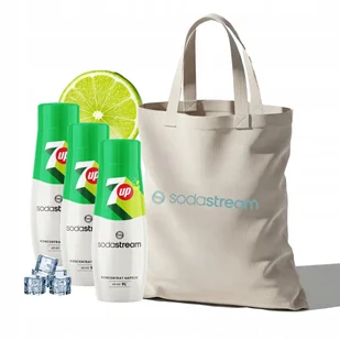 Zestaw Syrop koncentrat do wody SodaStream 7up 3x440 ml + Torba - Syropy i koncentraty owocowe - miniaturka - grafika 1