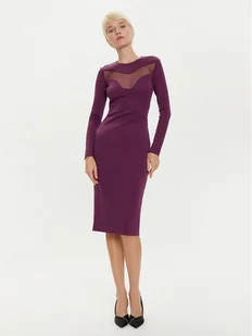 PINKO Sukienka koktajlowa 103844 A208 Bordowy Slim Fit - Sukienki - miniaturka - grafika 1