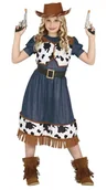 Stroje karnawałowe - Strój Kowbojki sukienka 122/128 77793 BZ Dziki Zachód Teksas - miniaturka - grafika 1