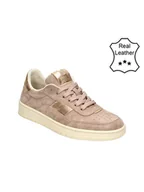 Trampki damskie - Bullboxer Skórzane sneakersy w kolorze szaroróżowym - miniaturka - grafika 1
