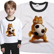 Piżamy dla dziewczynek - Piżama dziecięca Garfield Piłka Nożna 110/116 - VoloDonum - miniaturka - grafika 1