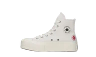 Buty sportowe męskie - Converse Chuck Taylor All Star Hi Lift Egret Floral Embroidery (Women's) - miniaturka - grafika 1