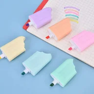 Zakreślacze - Zestaw mini zakreślaczy w kształcie lodów - 6 szt. - miniaturka - grafika 1