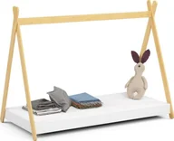 Łóżka dla dzieci i młodzieży - Fabryka Mebli Akord Łóżko dziecięce 180x80 GEM z materacem białe - miniaturka - grafika 1