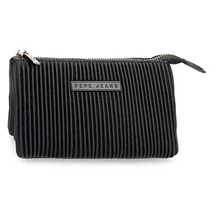 Pepe Jeans Aurora Portfel Trzy przedziały 17,5x9,5x2 cms Skóra syntetyczna Czarny, czarny, Monedero Tres Compartimentos, Portfel Trzy przegródki - Portfele - miniaturka - grafika 1