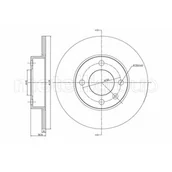 Szczęki hamulcowe - METELLI Tarcza hamulcowa 23-0054 - miniaturka - grafika 1