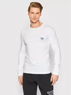 Koszulki męskie - Emporio Armani Underwear Longsleeve 111023 2R512 00010 Biały Slim Fit - grafika 1