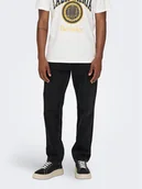 Spodnie męskie - Only & Sons Jeansy 22026985 Czarny Loose Fit - miniaturka - grafika 1