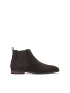 Botki męskie - Brązowe sztyblety męskie z zamszu - miniaturka - grafika 1