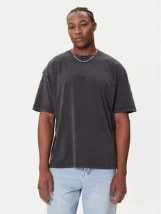 HUGO T-Shirt Nebute 50542638 Czarny Loose Fit - Koszulki męskie - miniaturka - grafika 1