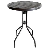 Stoły ogrodowe - Stolik balkonowy okrągły z blatem polywood - miniaturka - grafika 1