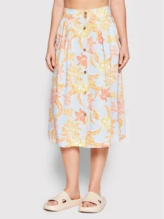 Roxy Spódnica midi Night Time ERJWK03121 Kolorowy Regular Fit - Spódnice - miniaturka - grafika 1