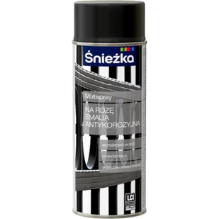 Śnieżka Multispray Na Rdzę 400 ml czarny - Farby i lakiery w sprayu - miniaturka - grafika 1