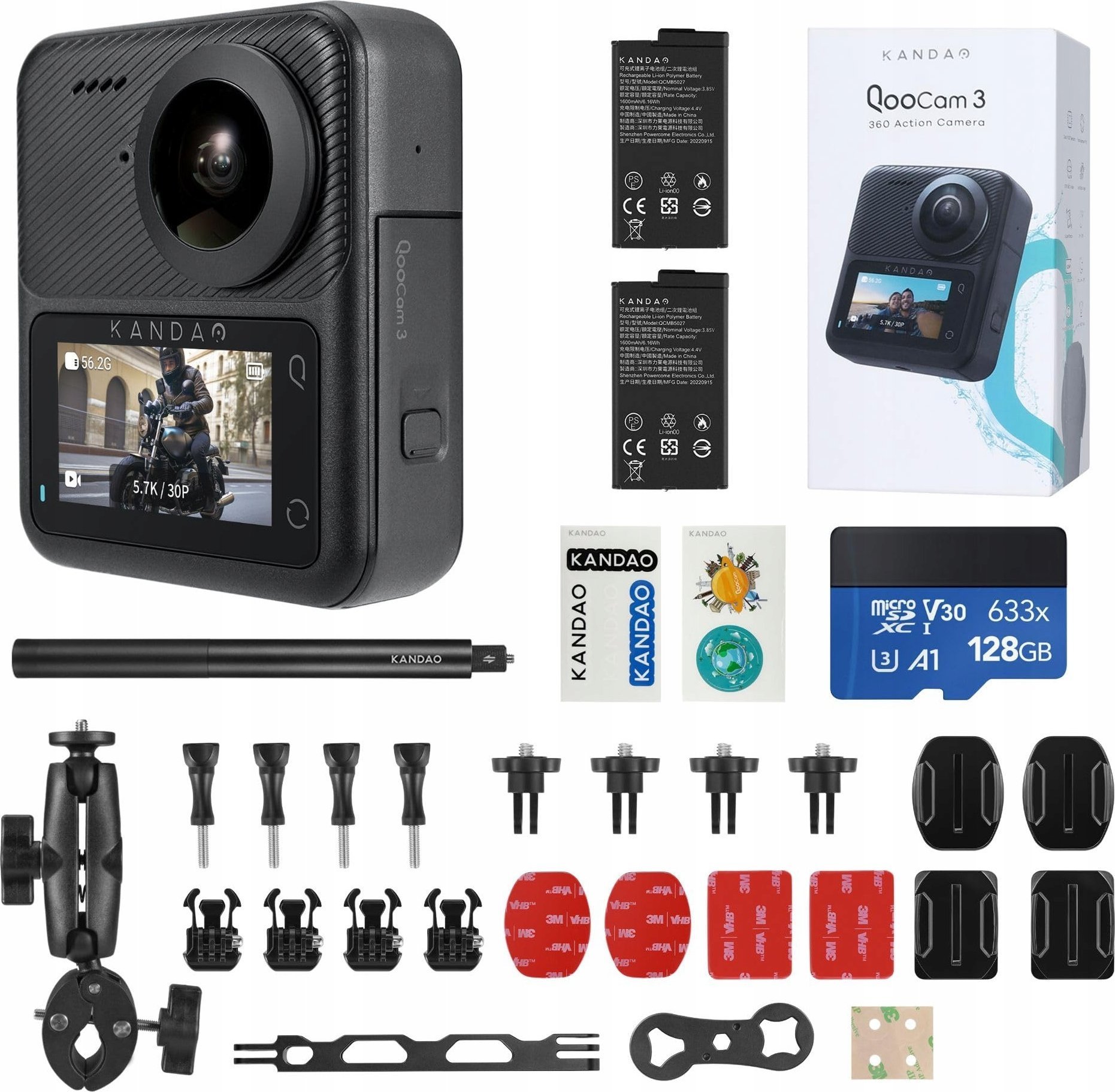 Kandao QooCam 3 360° Action Camera