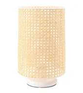 Lampy stojące - Lampa stołowa BOHO LOW WHITE rattan naturalny - miniaturka - grafika 1