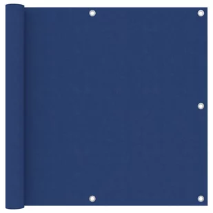 vidaXL Parawan balkonowy, niebieski, 90x600 cm, tkanina Oxford vidaXL - Parawany - miniaturka - grafika 1