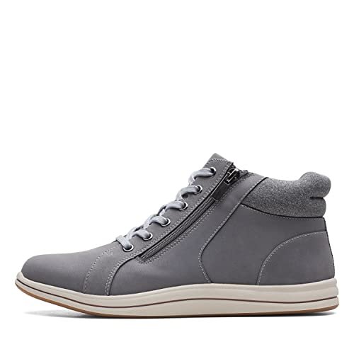 Clarks Damskie botki Breeze Glide, Szary ciemnoszary, 38 EU