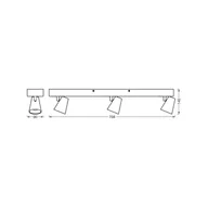 Lampy sufitowe - OSRAM Lampa sufitowa LED NEPTUNE CLICK-SELECT, 3 spoty, biała CLICK-SELECT, biały / opal, salon / jadalnia, metal, nowoczesny - miniaturka - grafika 1