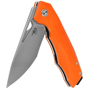 Nóż składany Bestech Toucan Orange G10, Stonewashed / Satin D2 (BG14D-1) - Noże - miniaturka - grafika 6