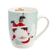 Kubki - Kubek porcelanowy zimowy świąteczny 340ml Mikołaj Winter - miniaturka - grafika 1