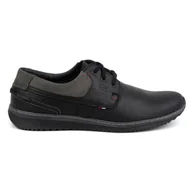Sztyblety męskie - Olivier Buty Męskie Skórzane Casual Model 308GT czarne - miniaturka - grafika 1