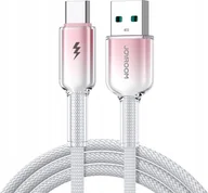 Kable USB - Kabel Joyroom S-A42 Crystal-Clear Series 3A USB-A / USB-C 1.2m biały - miniaturka - grafika 1