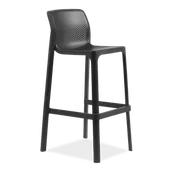 Fotele i krzesła ogrodowe - Hoker Nardi NET STOOL Antracite - miniaturka - grafika 1