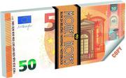Szkolne artykuły papiernicze - Notes 50 Euro 70 kartek - miniaturka - grafika 1