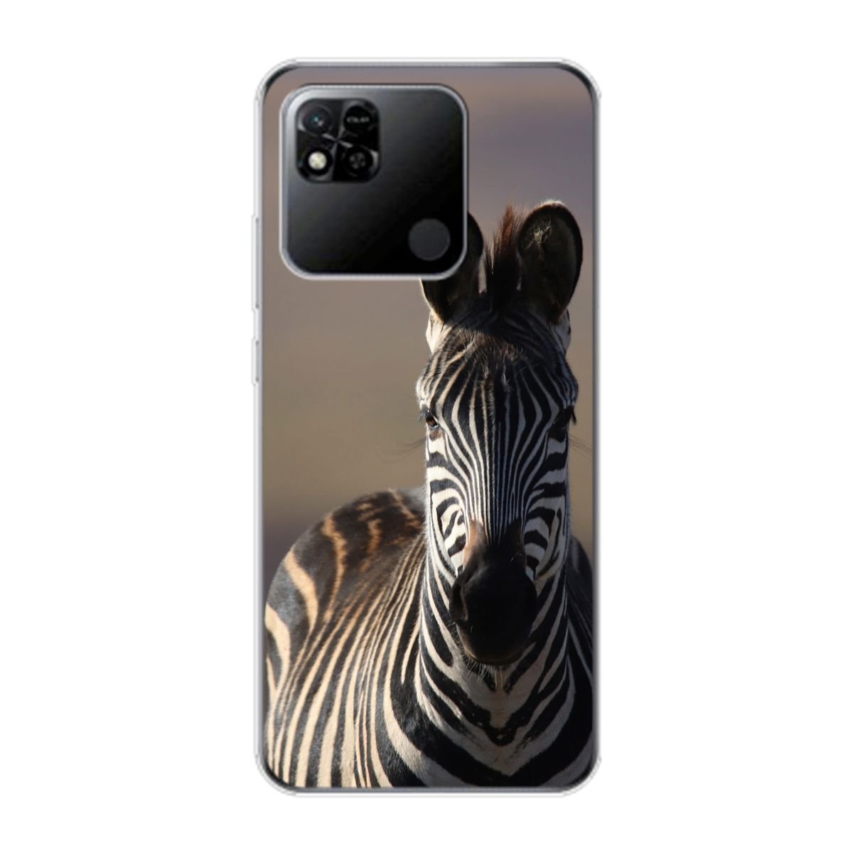 Pokrowiec König Design kompatybilny z plastikowym, miękkim etui na telefon Xiaomi Redmi 10A - etui na telefon komórkowy zebra
